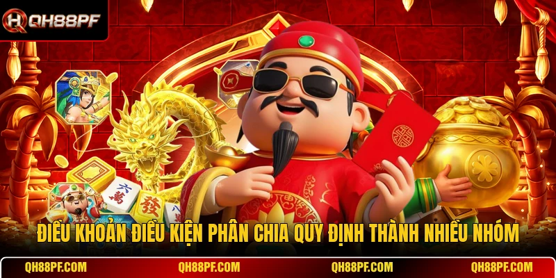 Điều khoản điều kiện phân chia quy định thành nhiều nhóm